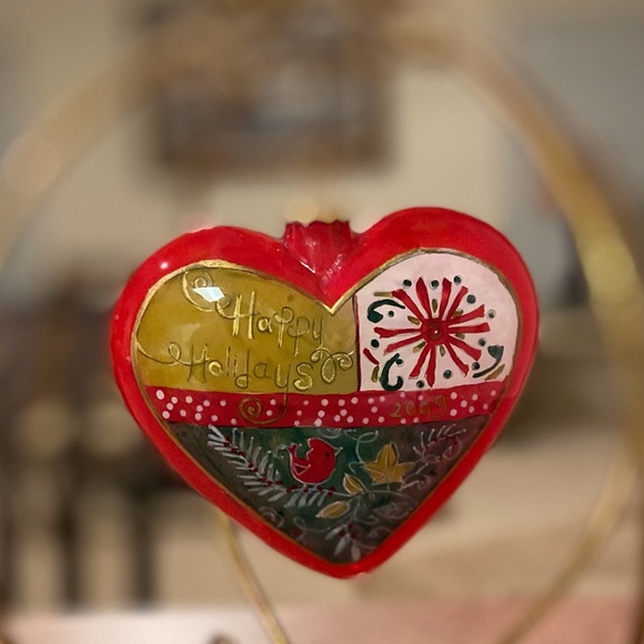 Pier 1 Glass Ornaments with Hangers. Both in original boxes. - Picture 5 of 6